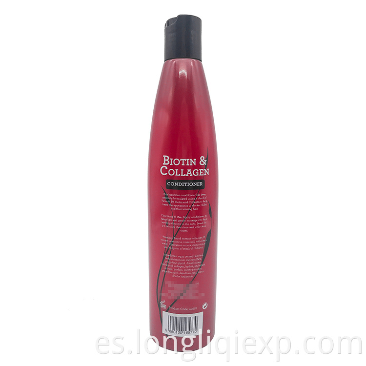 Acondicionador natural para el tratamiento del cabello reparado por daños de colágeno de biotina 400ml